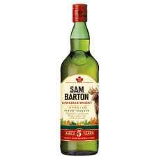 Виски купажированный бленд Sam Barton 5 Y.O Canadian Whisky 0,7 л