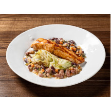 Лосось з квасолевим касуле 450 г