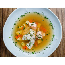 Уха из филе палтуса и лосося 380 г