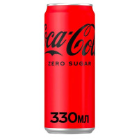 Газированный напиток Zero Coca-Cola 0,33 л