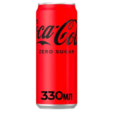 Газированный напиток Zero Coca-Cola 0,33 л